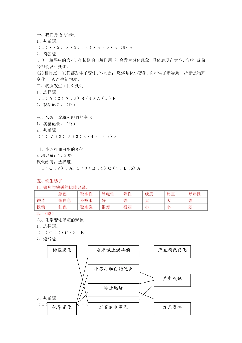 六下教科版科学作业本参考答案_第3页