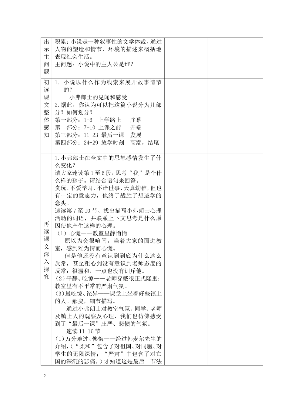 最后一课教案定_第2页