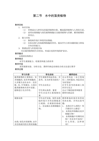 第二节水中的藻类植物