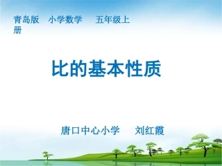 刘红霞比的基本性质