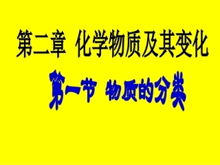 第一节物质的分类