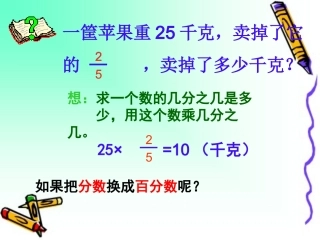 求一个数的百分之几是多少PPT