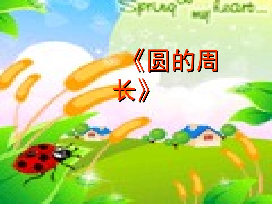 六上圆的周长PPT课件_第1页