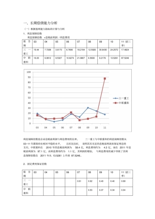 三一重工偿债能力分析