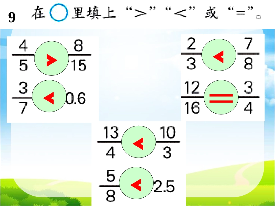 分数大小比较练习课_第2页