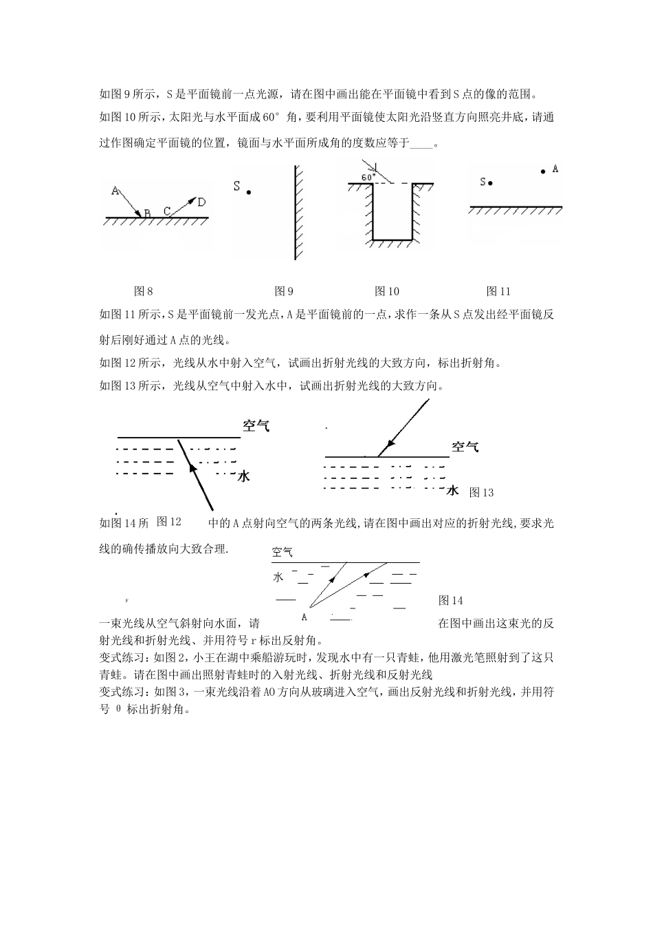 初中物理光学作图专题_第2页