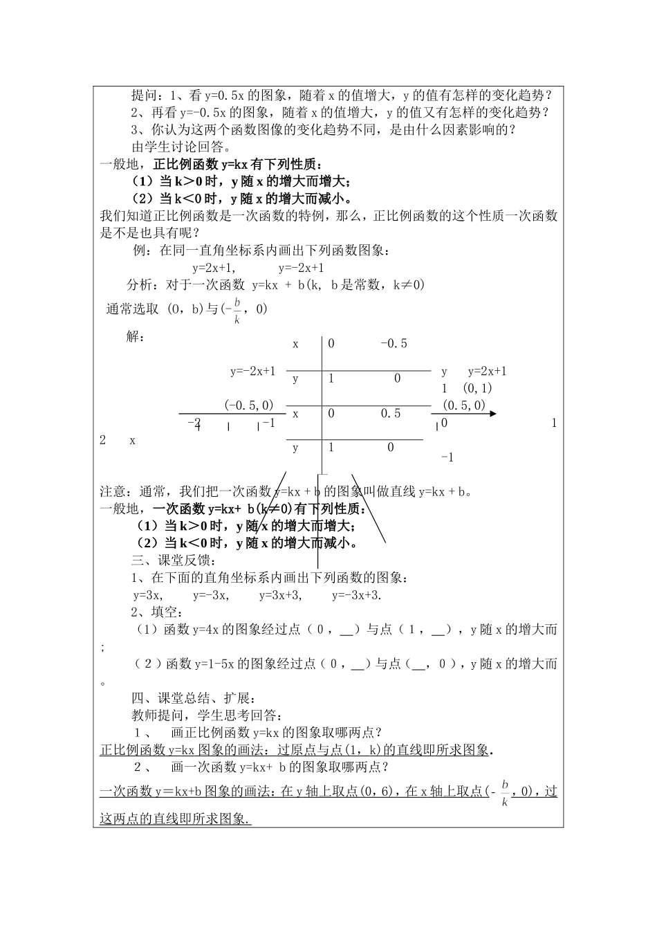 一次函数的图像和性质_第2页