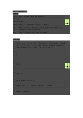 三国志大战天全武将计略详表