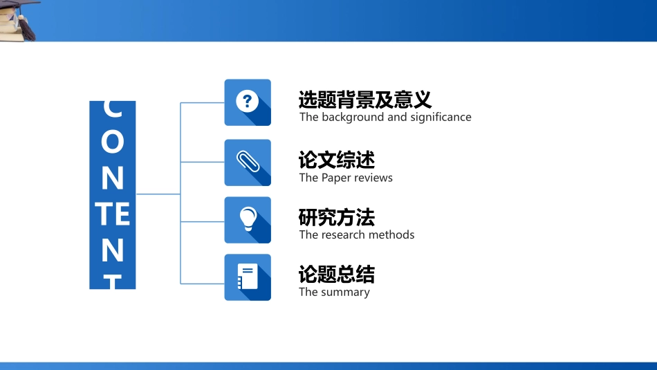 学位帽毕业设计答辩PPT模板_第2页