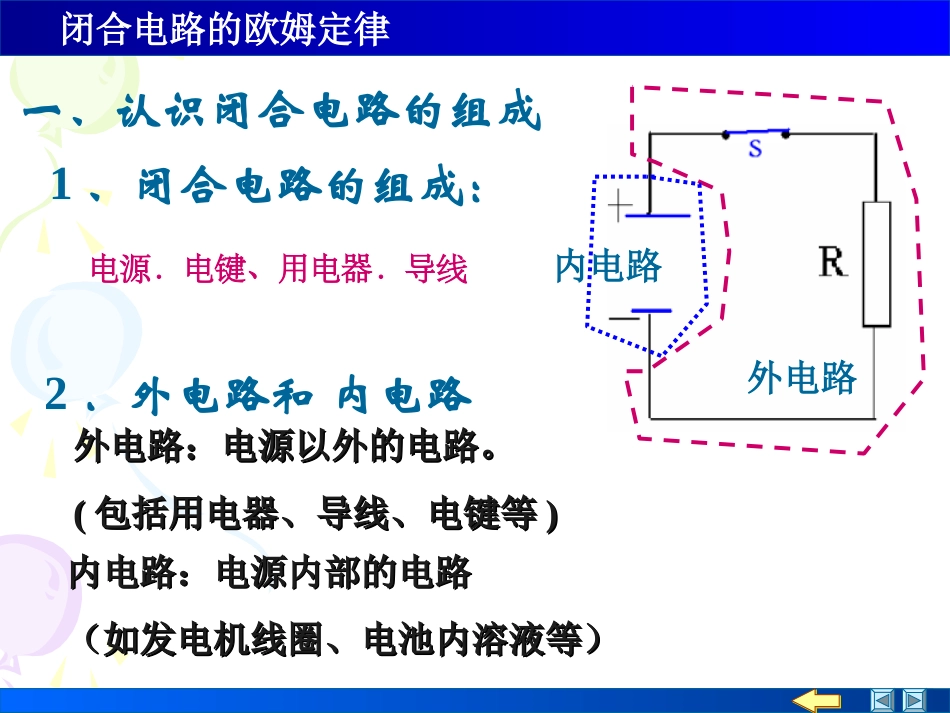 高二物理下学期闭合电路的欧姆定律_第1页