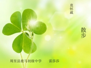 散步教学雷莎
