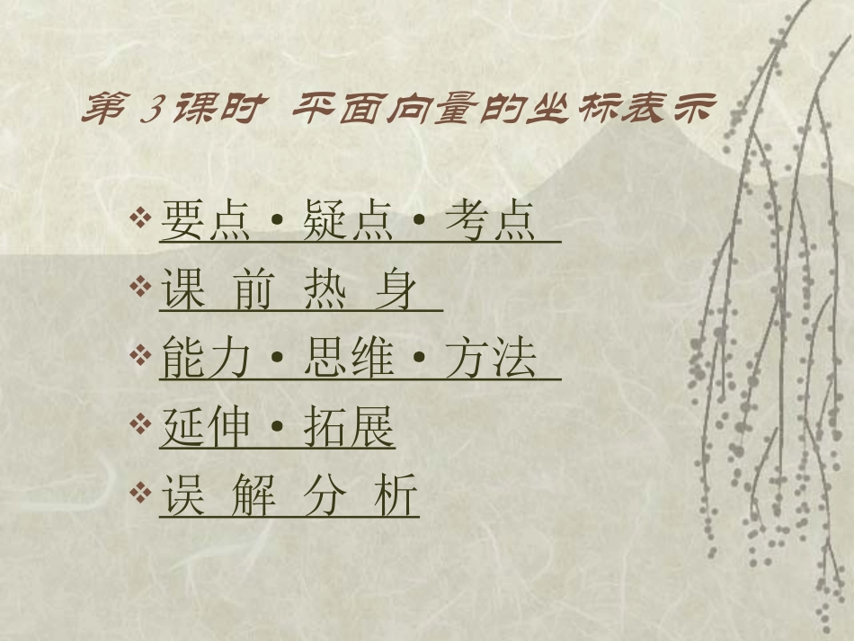 平面向量的坐标表示（二）_第1页