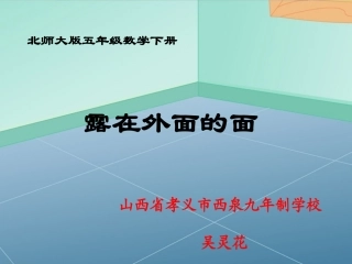 《露在外面的面》课件