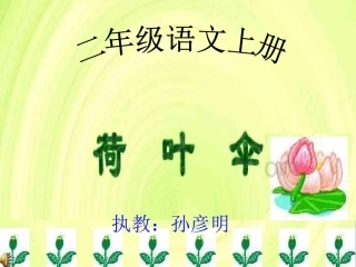 二语上册荷叶伞