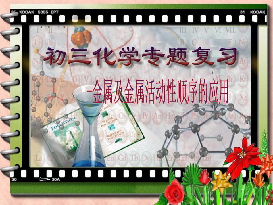初三化学专题复习《金属活动性顺序及其应用》PPT课件_第1页
