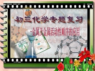 初三化学专题复习《金属活动性顺序及其应用》PPT课件