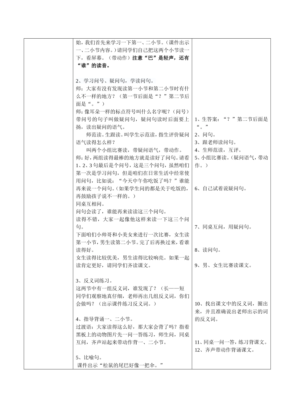 付伟霞《比尾巴》教案及反思_第2页