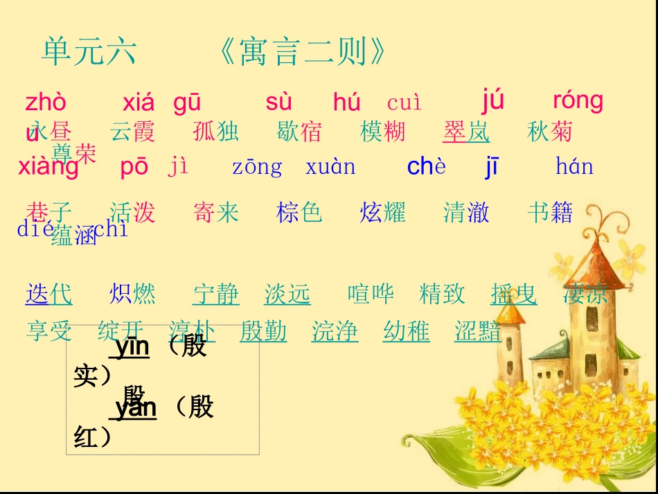 五年级（上）单元六“方法”生字、词语、多音字汇集_第3页