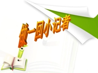 做一回小记者