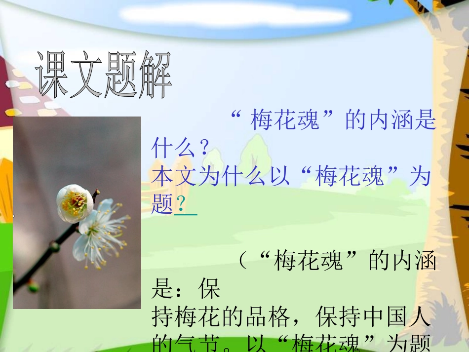 《梅花魂》PPT完美版_第2页