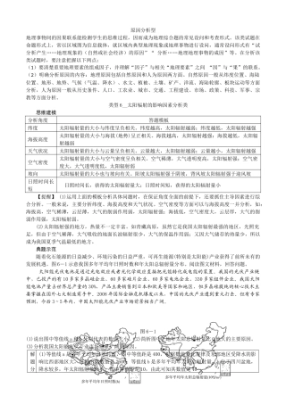 高三地理原因分析类答题思路和模板