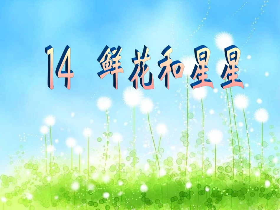 鲜花和星星新_第1页