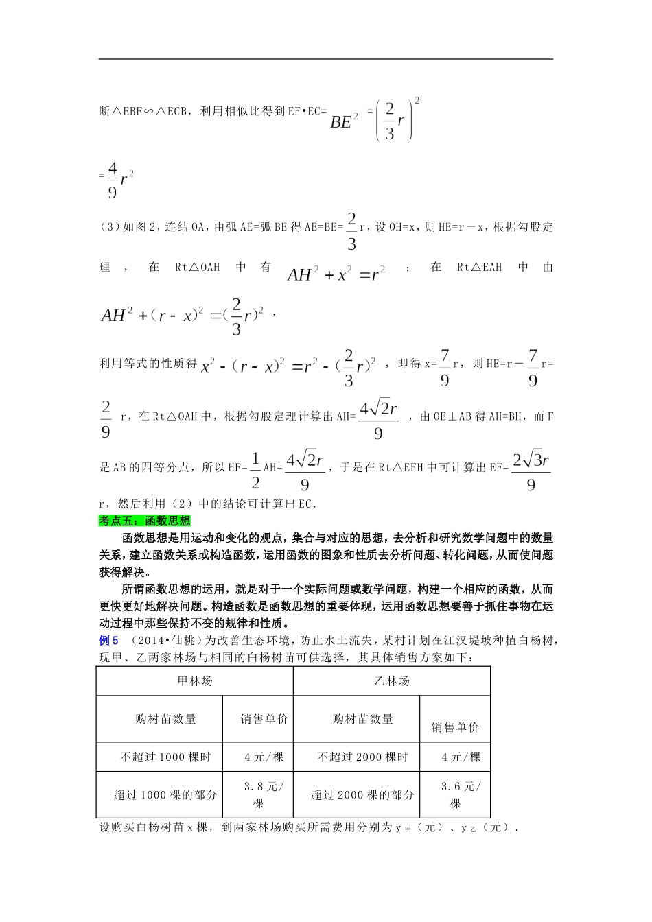 数学思想方法（方程思想、函数思想、数形结合思想）（二）_第2页