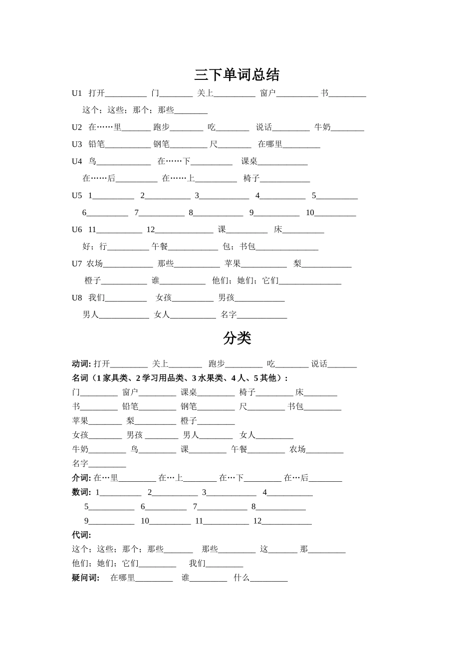 三下单词总结测试_第1页