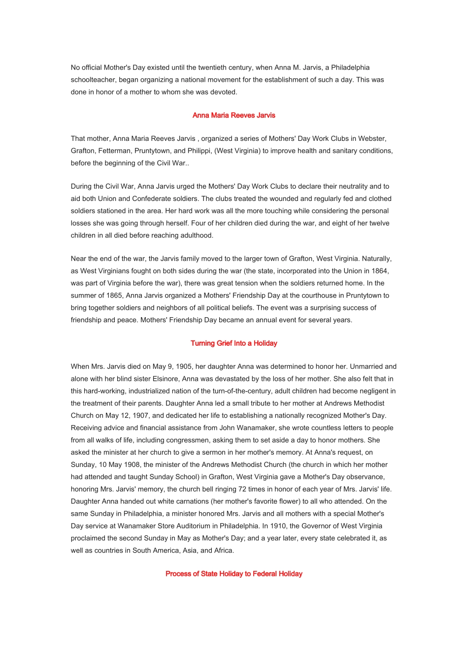 母亲节MothersDayAHistory_第2页