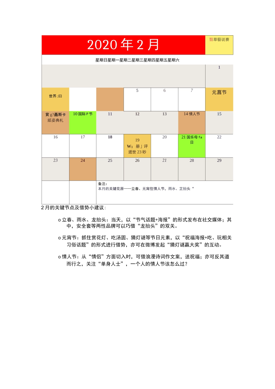 2020年新媒体营销日历_第2页