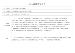 (风险管理)风险管理报告