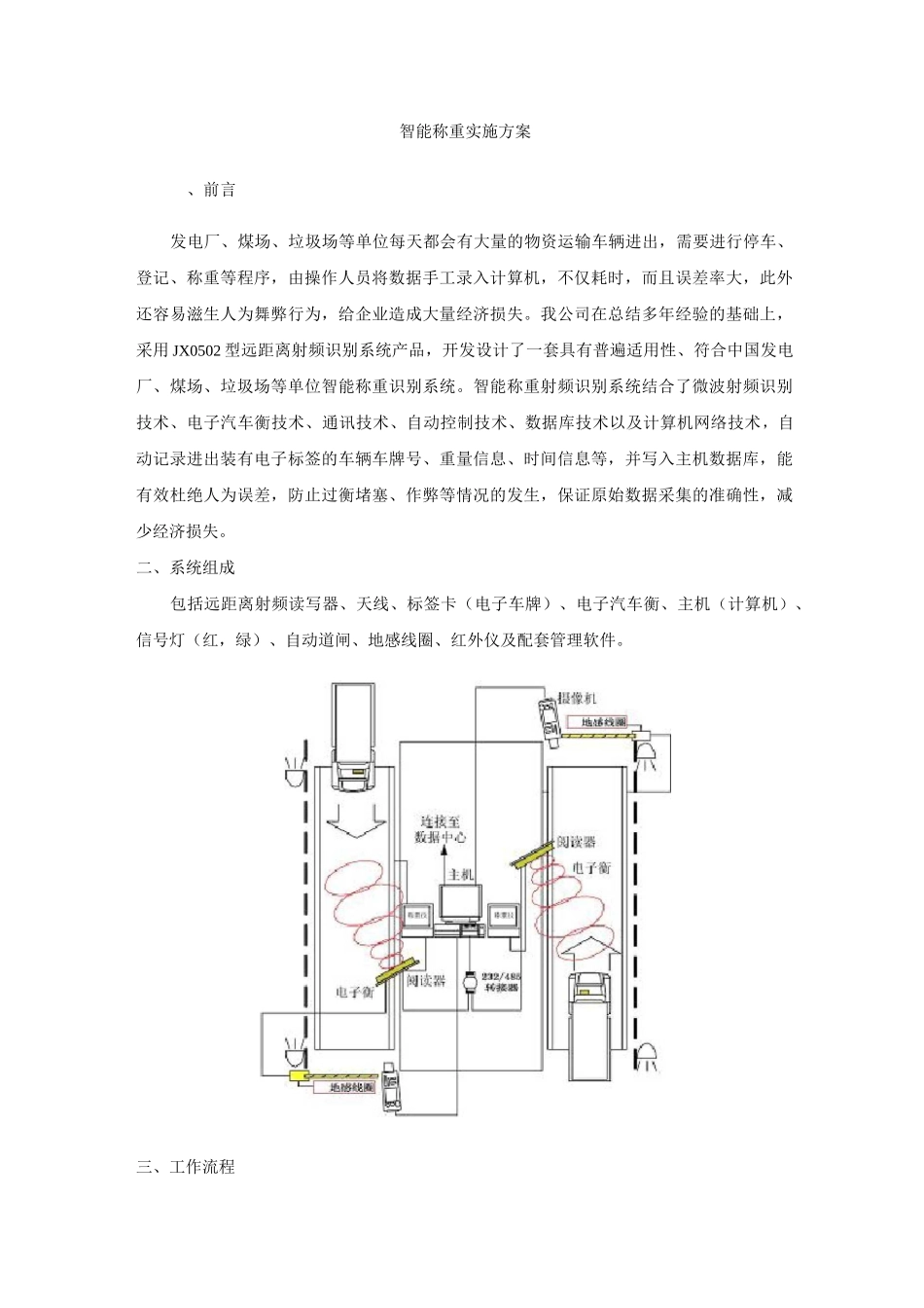 智能称重实施方案._第1页