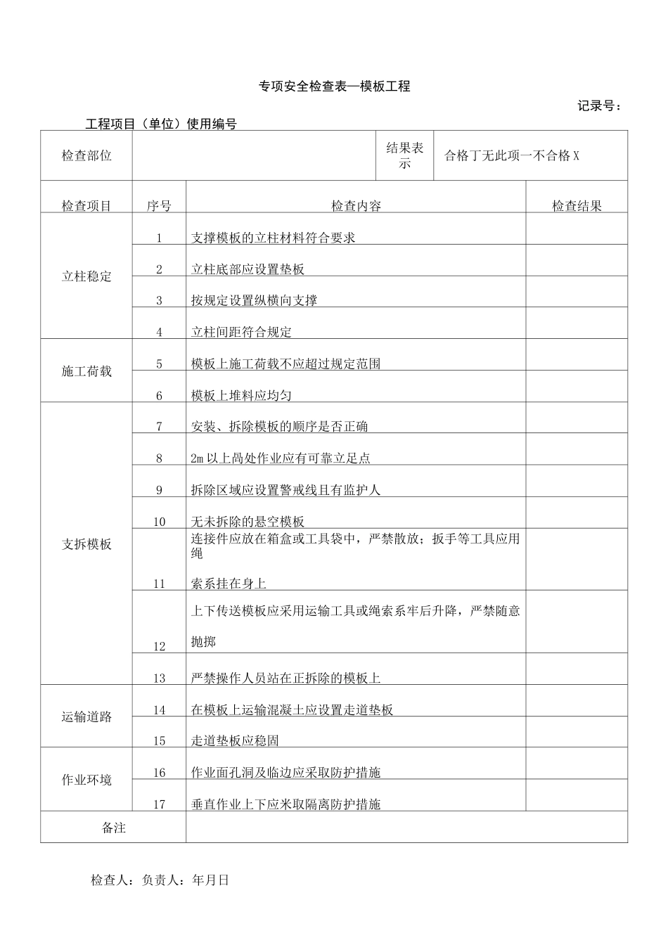 专项安全检查表.._第3页