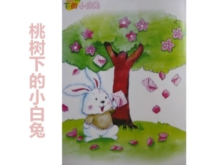 桃树下的小白兔