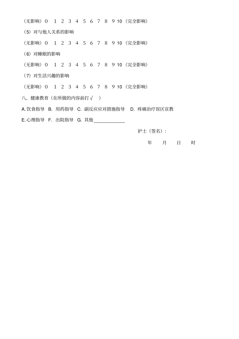 三甲医院疼痛评价表_第3页
