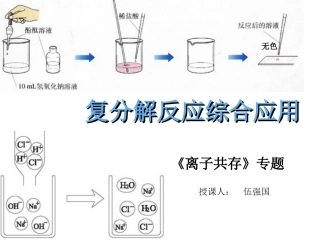 公开课《离子共存及其他应用》