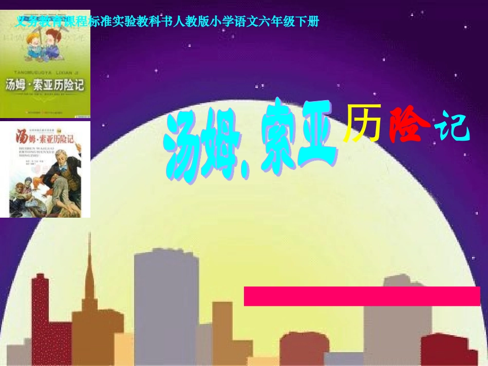 《汤姆。索亚历险记》课件_第1页