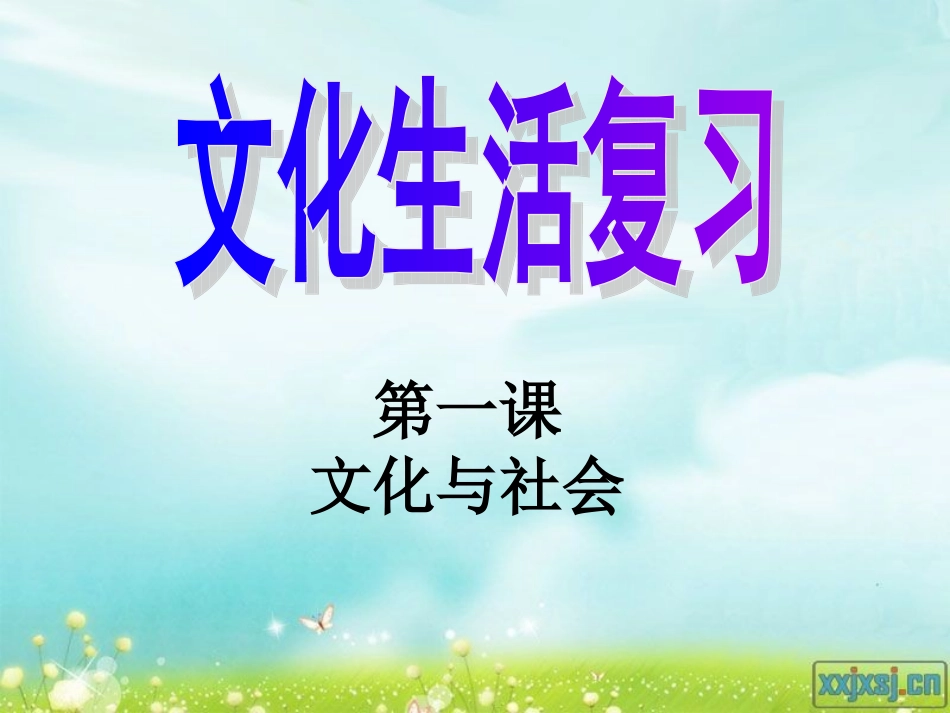 第一课_文化与社会_复习课件_第1页