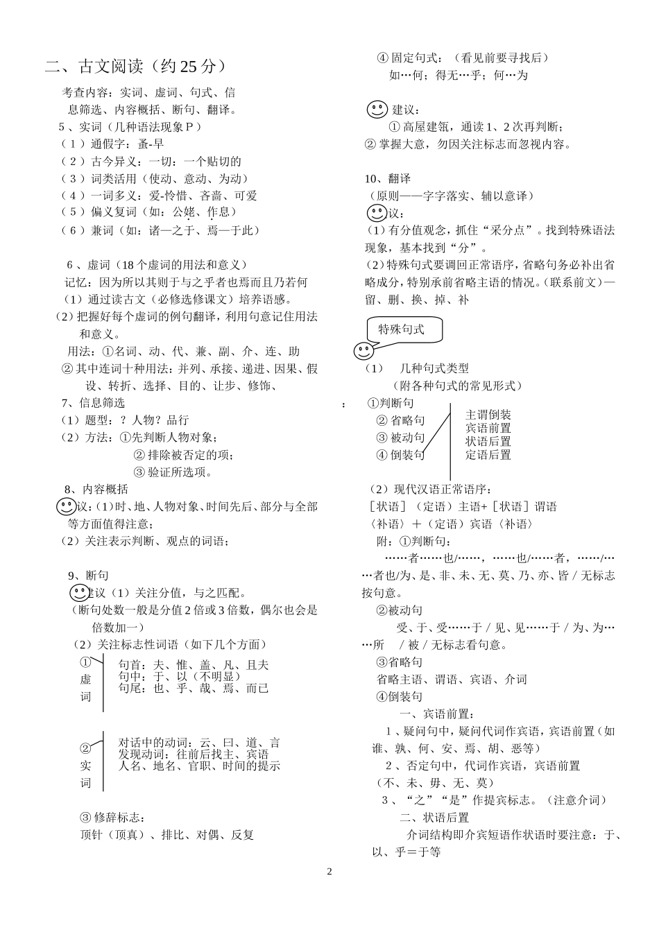 高考语文备考笔记_第2页