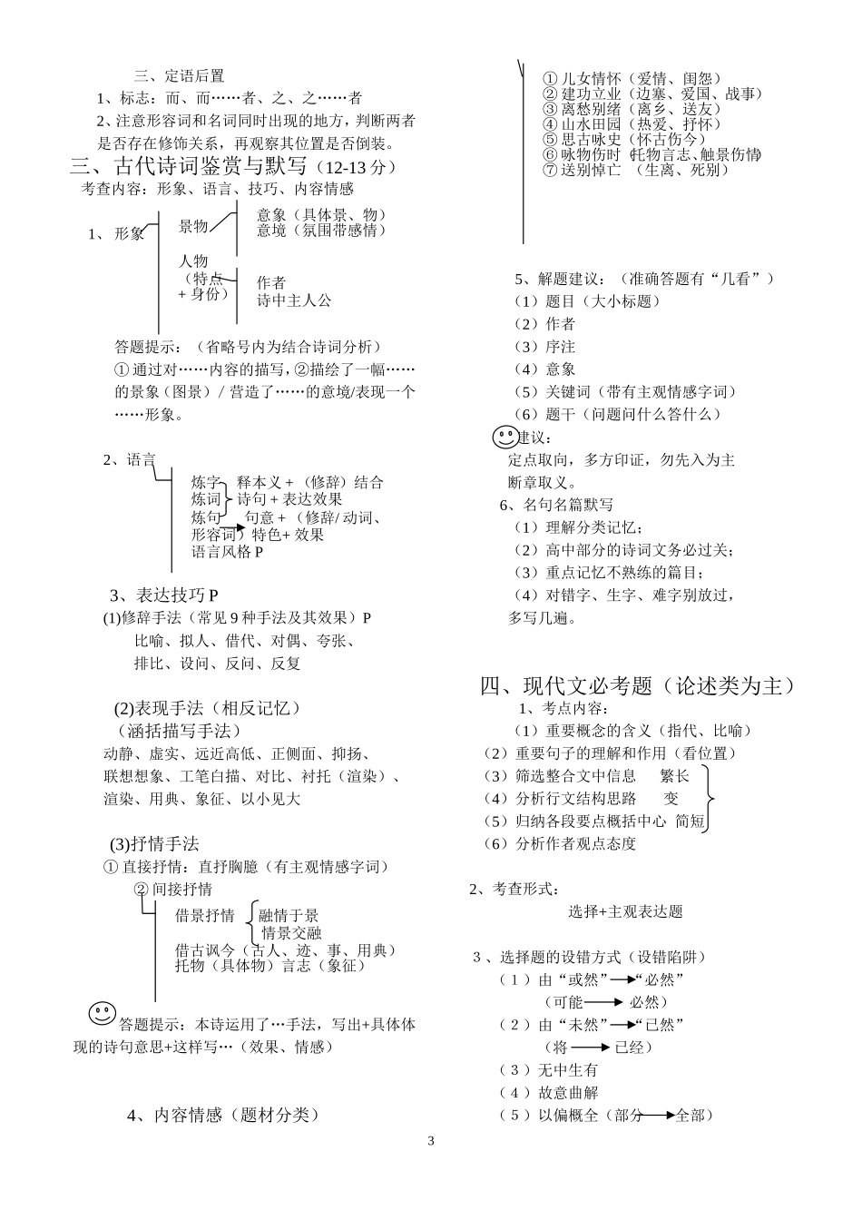 高考语文备考笔记_第3页