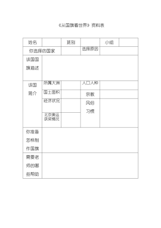 从国旗看世界