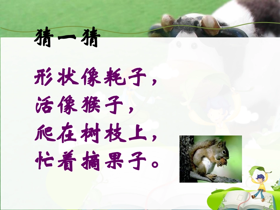 人教版语文一年级下册《松鼠和松果》PPT课件_第1页