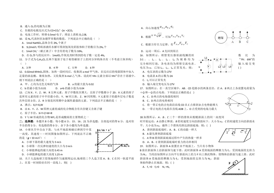 理科综合能力测_第2页