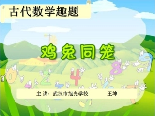 《鸡兔同笼》修改版
