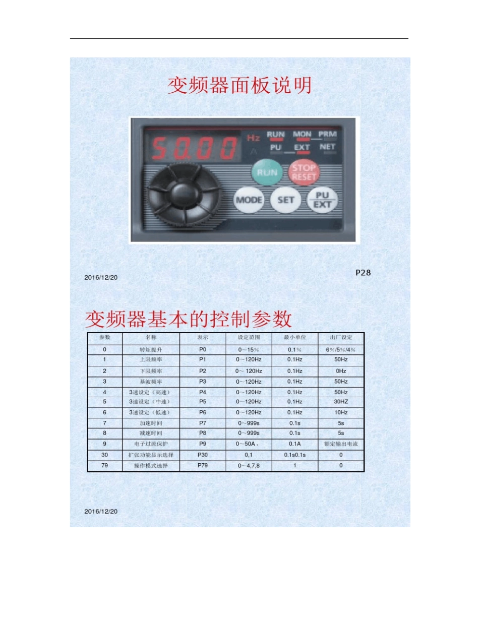 三菱D720变频器基本调试方法概要_第3页