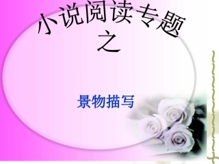 小说中之环境描写