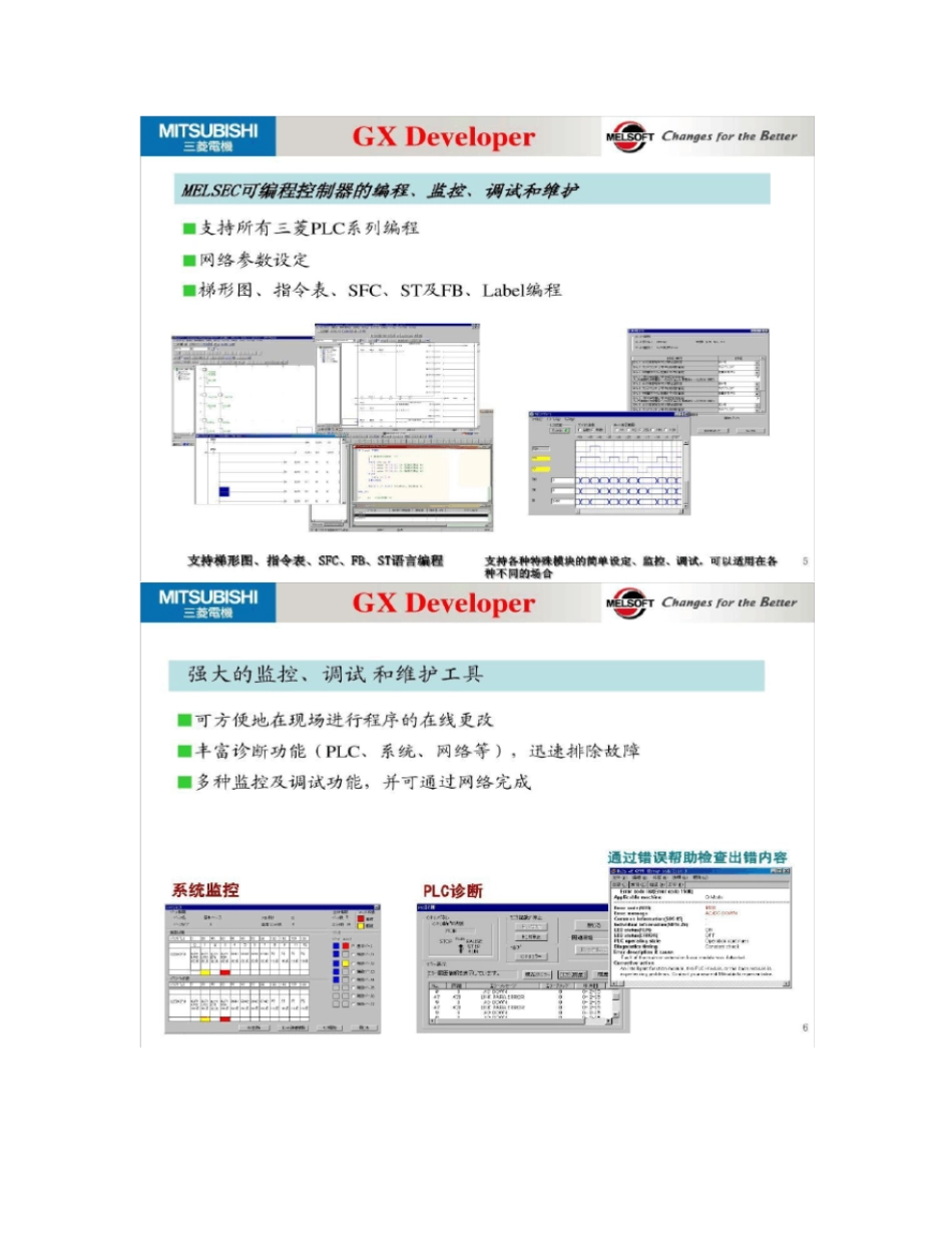 三菱PLC软件GX与MX系列软件介绍概要_第3页