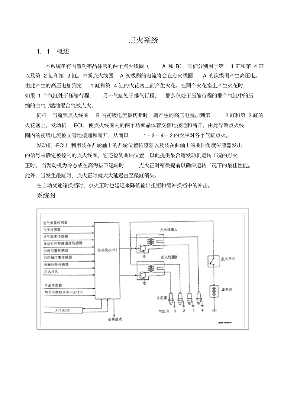 三菱点火系统维修手册概要_第1页