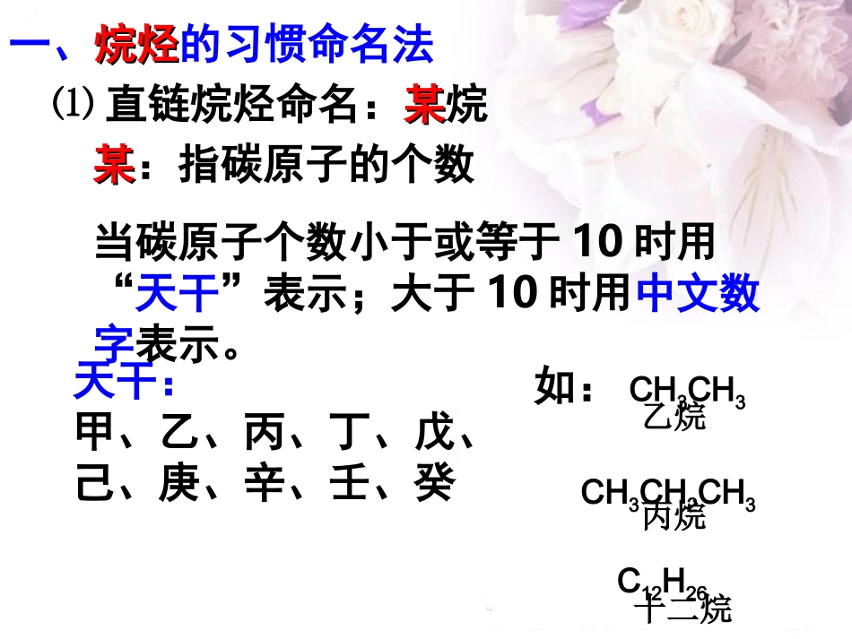 第三节有机化合物的命名第一课时_第2页