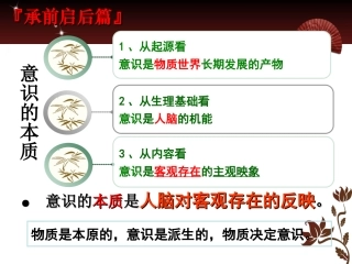 意识的作用的教学课件